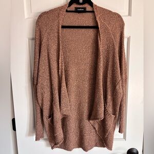 Brown Cardigan with Pockets Size Medium | Cozy Knit Women's Sweater